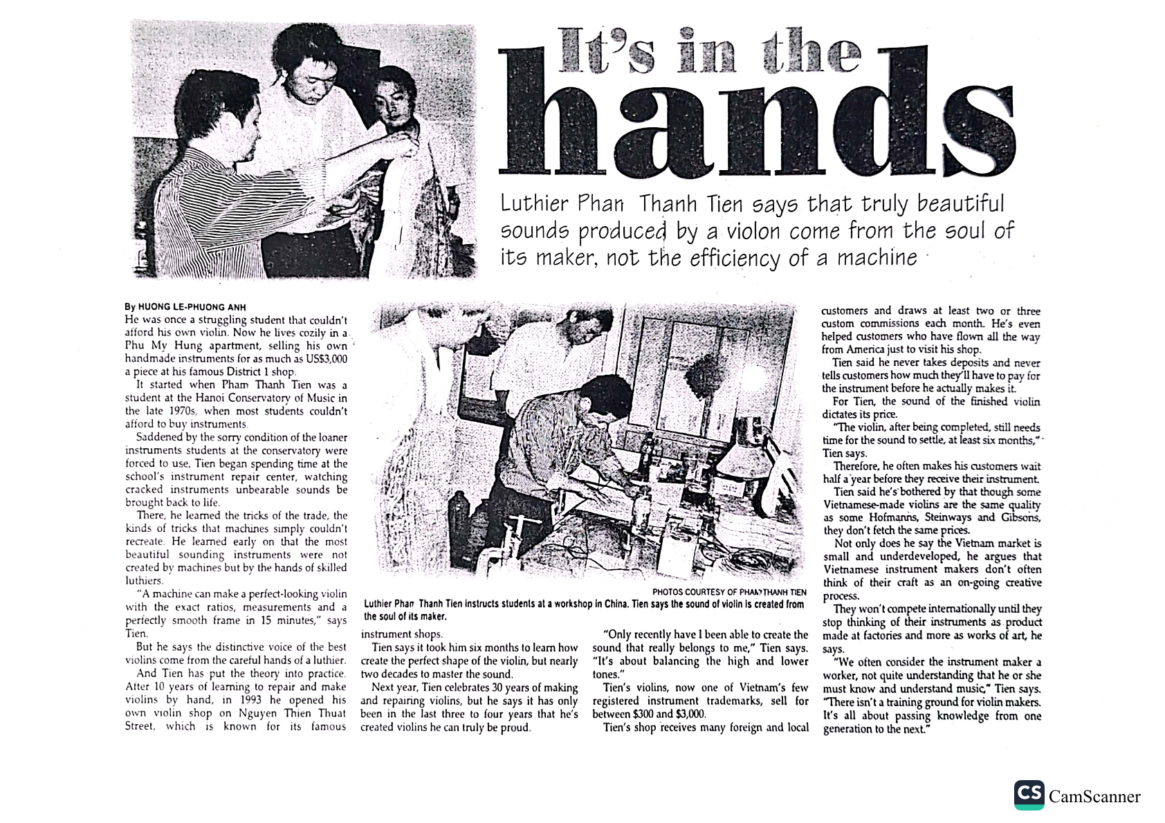 TIEN'S VIOLIN - Sell, buy, repair & rent all kinds of musical instruments, specialized in violin and string instruments